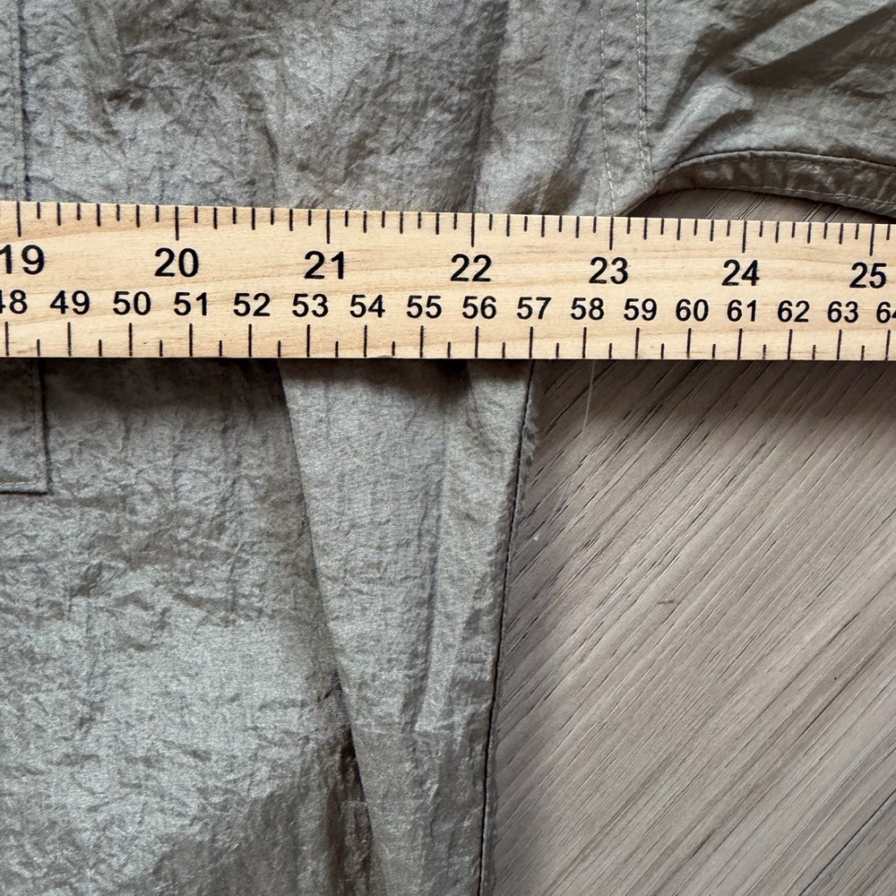 Athleta lunar Sheen shirt, button-down women’s small, brown stone, beige colored - Picture 5 of 6